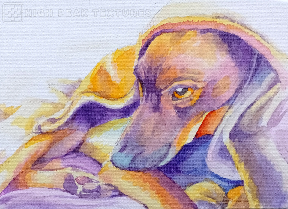 painting of gary dog